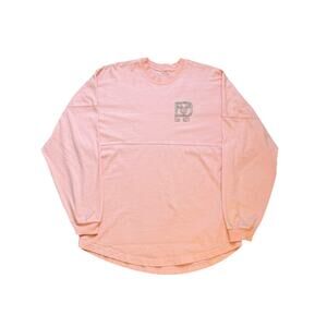 Disney World Spirit Jersey SMALL Pink Est. 1971 Glitter Long Sleeve Pullover